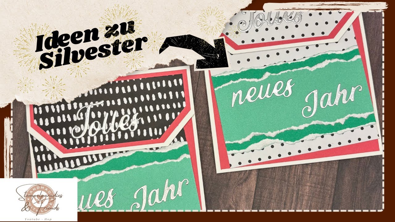 Ideen zu Silvester I Umschlag für Glückssamen I YouTube Hop Stempelparadies & Friends I #papercraft