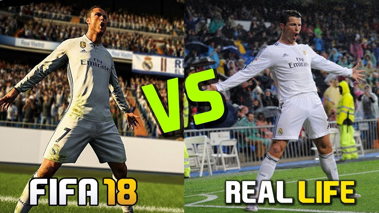 FIFA 18 Goals Celebrations , Graphics , News Face in Real Life | FIFA vs Real Life ft Ronaldo Dybala