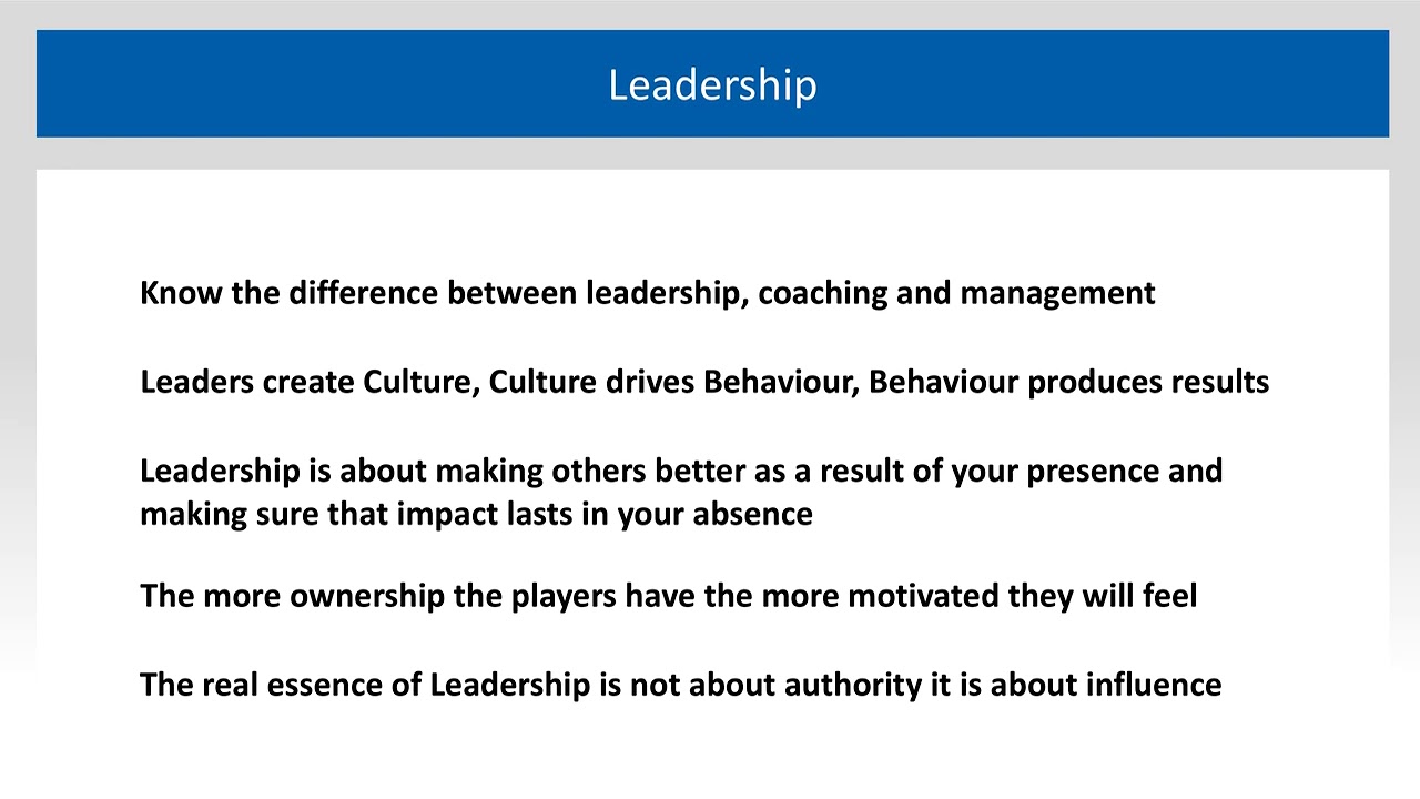 Building your Leadership philosophy
