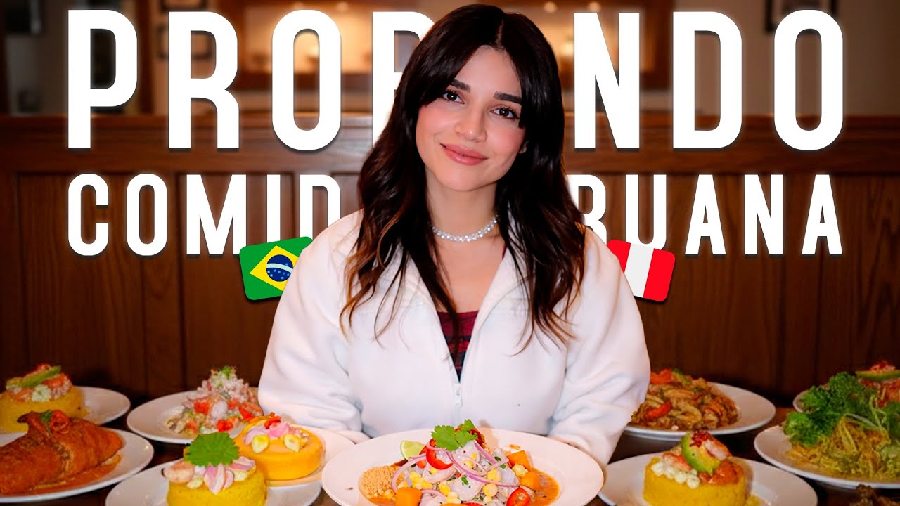 PROBANDO COMIDA PERUANA EN BRASIL 🇵🇪🇧🇷