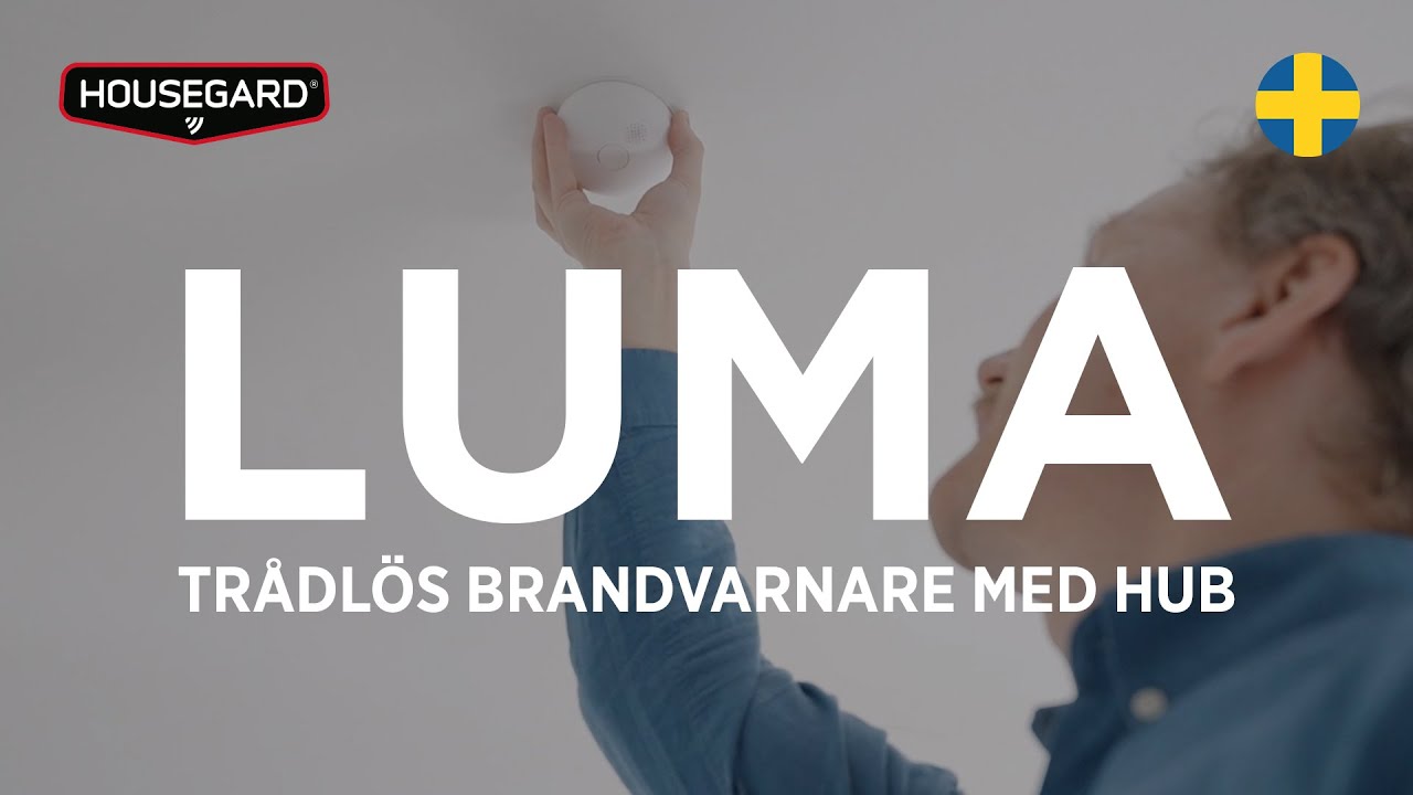 Housegard Luma trådlös brandvarnare med Hub - SE