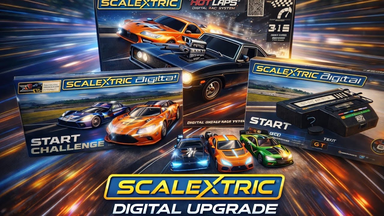 Converting my Scalextric slot car track from analogue to digital.