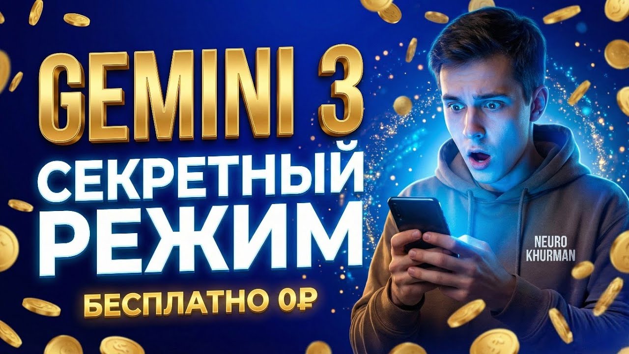 Бесплатный доступ к Gemini 3 и Canvas: Секретный способ! (0 руб)