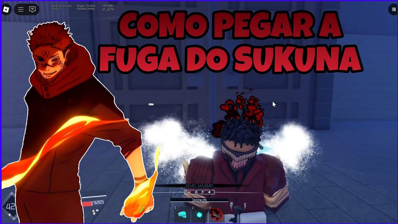 COMO PASSAR A FUGA (FLECHA) DO SUKUNA PARA V2 NO JUJUTSU INFINITE