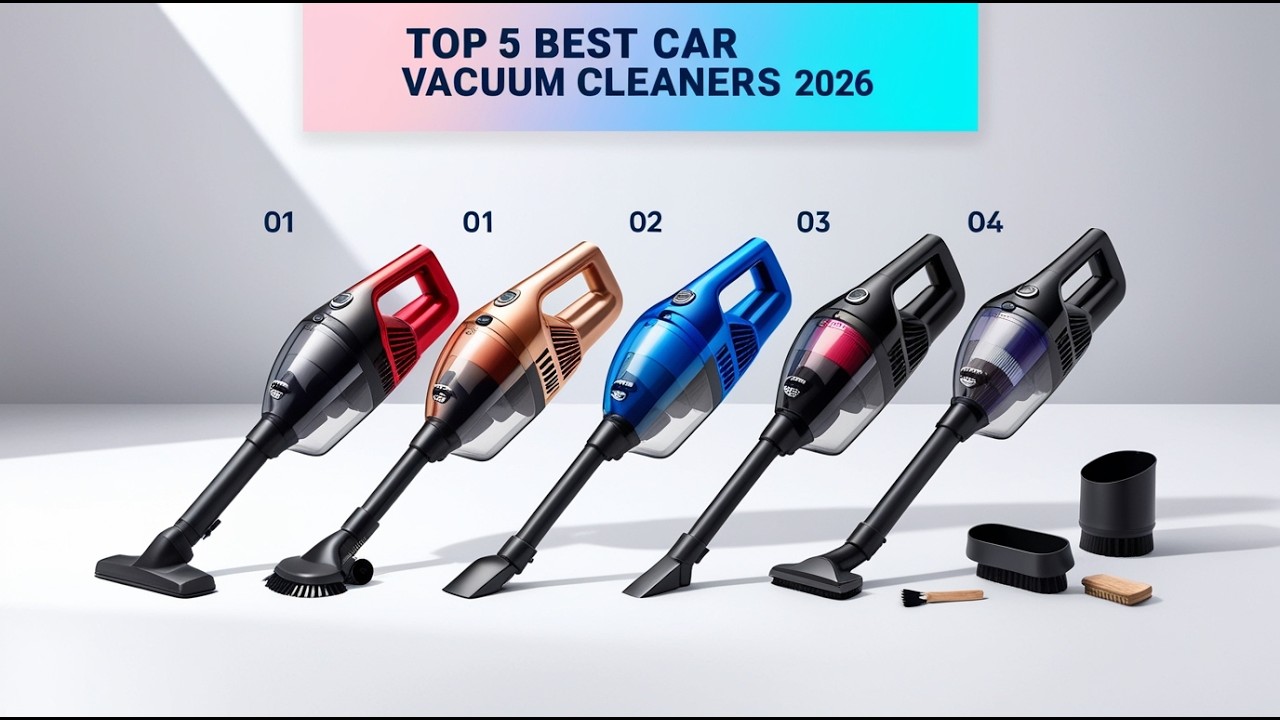 Top 5 Best Car Vacuum Cleaners 2026 | Powerful Portable Car Vacuums