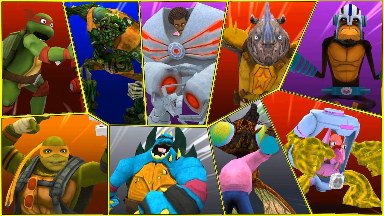 TMNT Legends Rocksteady Mutagen Man Slash Muckman