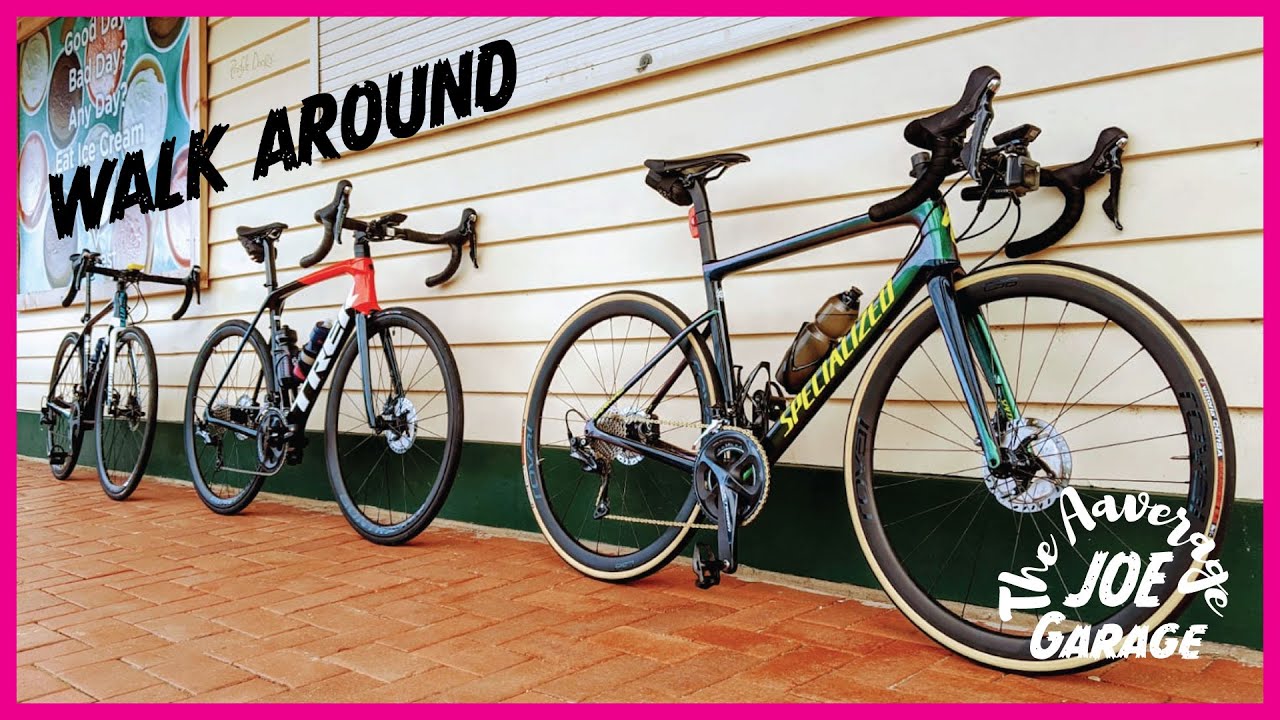 Walk around new Emonda SL6, Defy, Tarmac, and Custom Ti bike. Local group ride