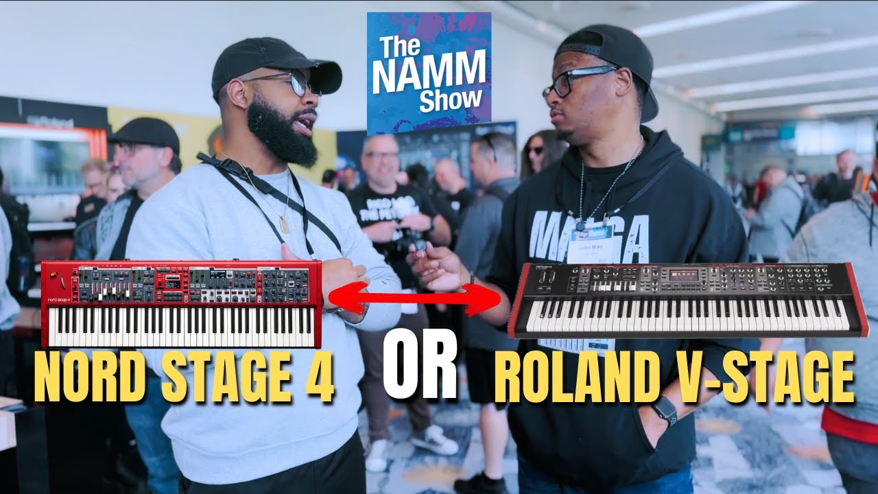 Roland V-Stage Vs Nord Stage 4! Having An HONEST Conversation With Friends At NAMM 2025!