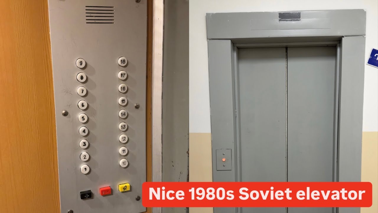 Nice 1980s Soviet elevator - Yerevan, Armenia
