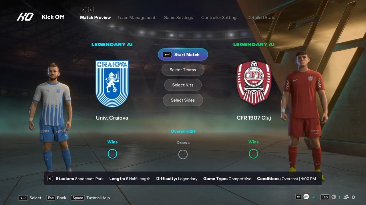 Universitatea Craiova vs CFR Cluj | Superliga | EA FC 26 | Simulare