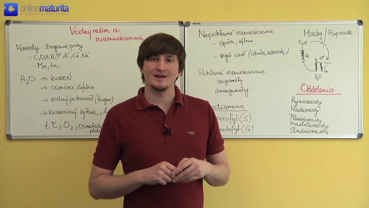 Biológia 8. Vodný režim a rozmnožovanie
