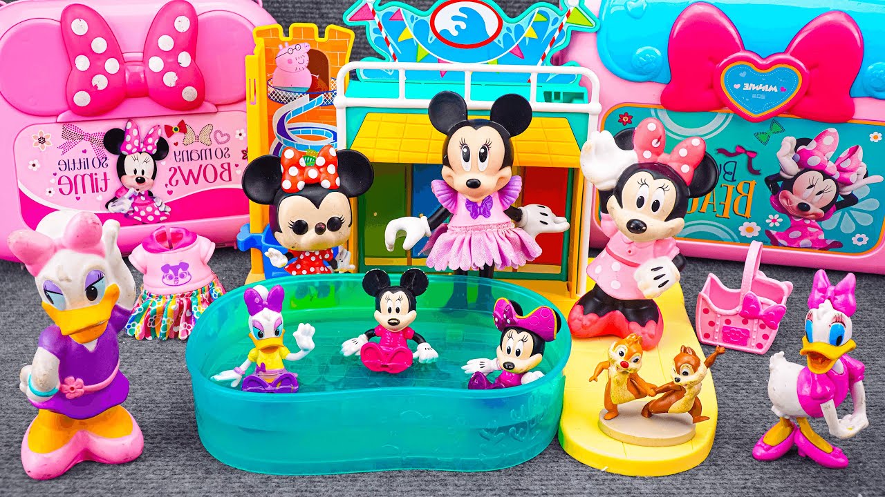 MINNIE ASMR 2026🎀 Satisfying with Unboxing Disney Minnie Mouse Swimming Pool Playset | Review Toys