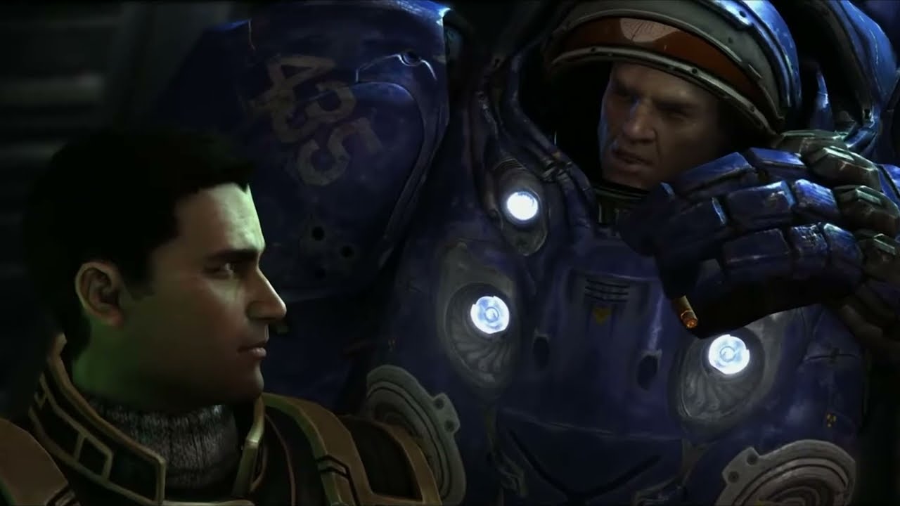 Сцена «Рейнор встречает Валериана» (HD) — Starcraft 2: Wings of Liberty
