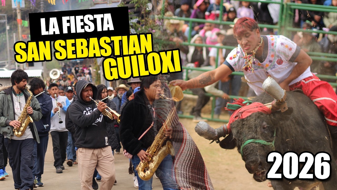 Fiesta COMPLETA de San Sebastián Guiloxi 2026, Sierra Juarez Oaxaca | vlog 68