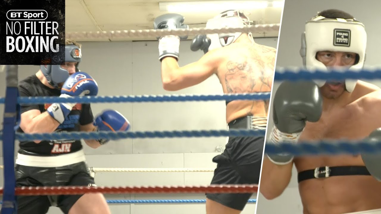 Sparring session with a world title challenger and British champion | No Filter Boxing