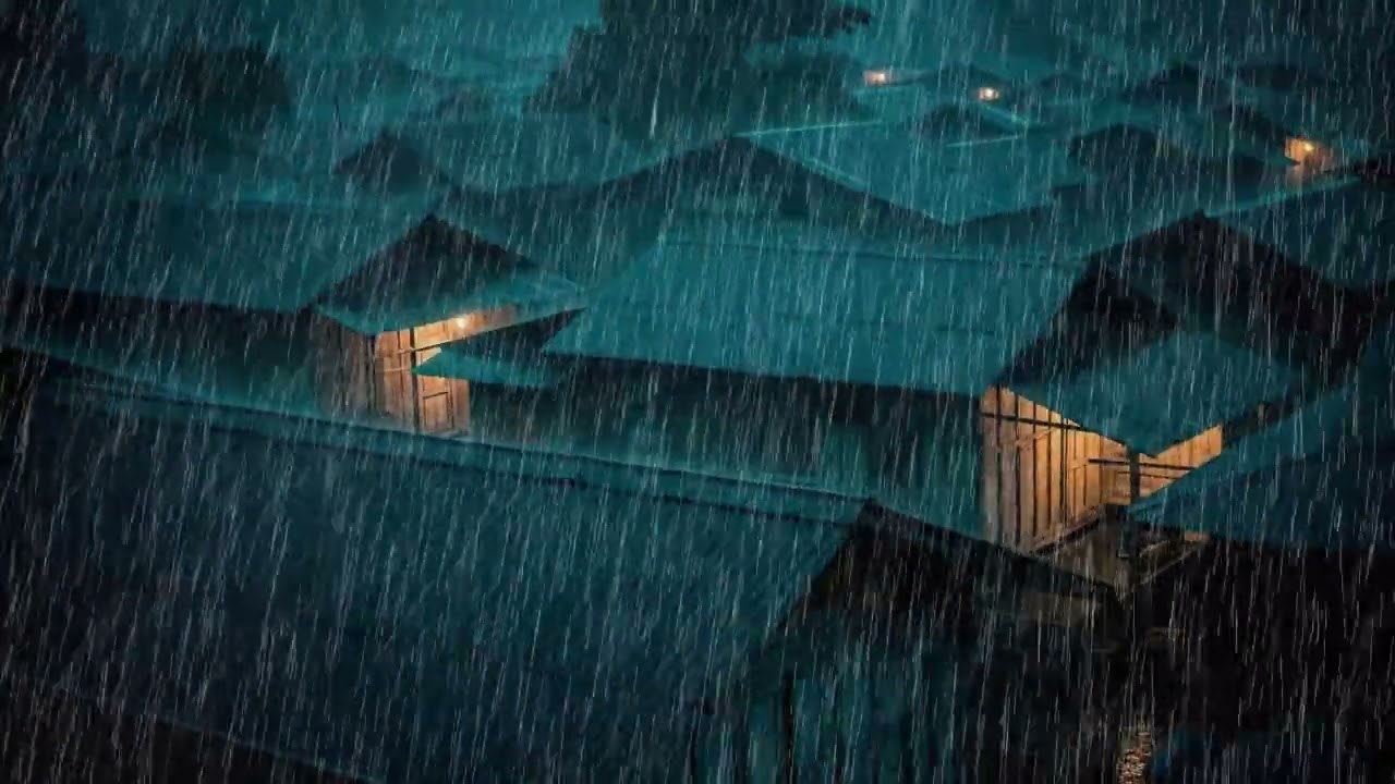 No Ads Rain Sounds for Sleeping – Tin Roof Rain ASMR for Fast Sleep and Calm Breathing
