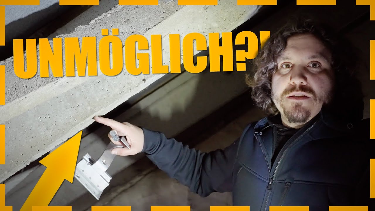 Unmögliches Dach? 😨 Solaranlage auf DDR-Betonsparren installieren!