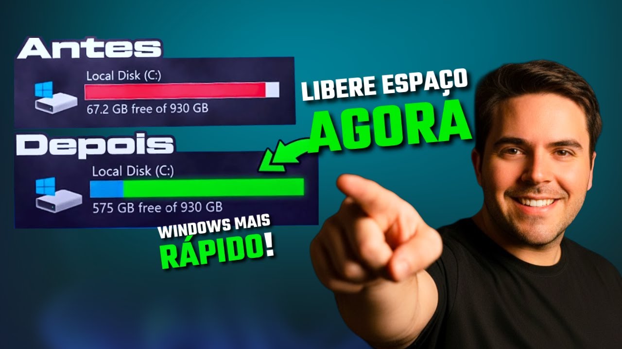 COMO LIBERAR ESPAÇO NO PC ! PC MAIS RÁPIDO E MELHORAR DESEMPENHO NOS JOGOS ! OTIMIZAÇÃO PC 2026