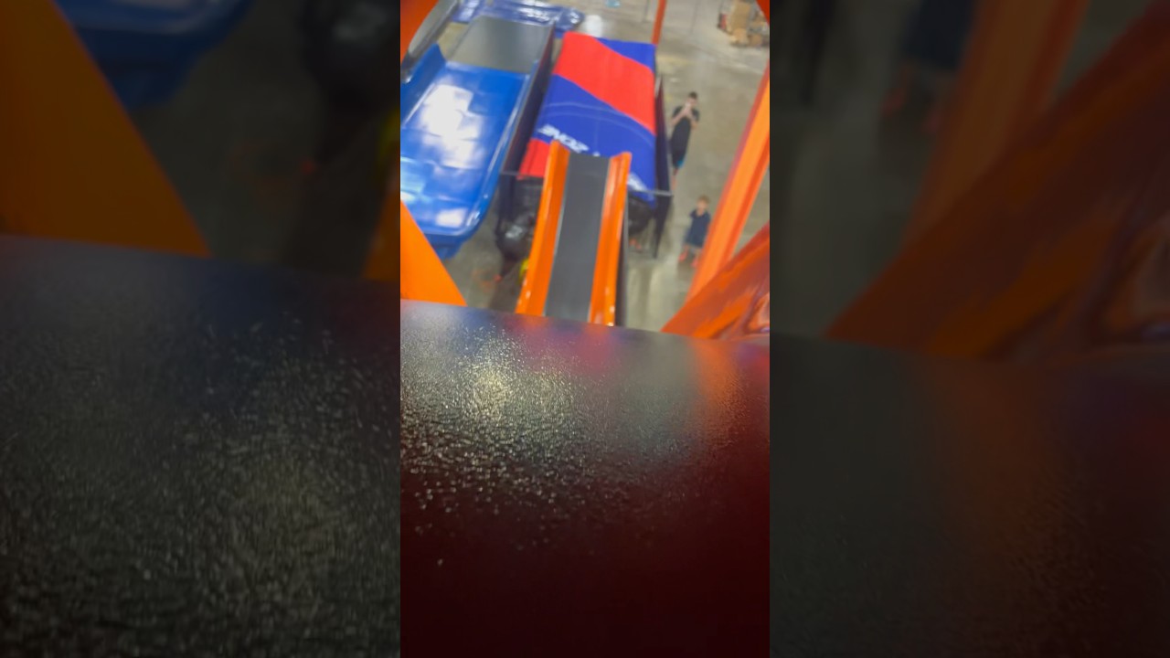 SKYZONE SLIDE POV!!!🛝😂 #explore #shorts #funny