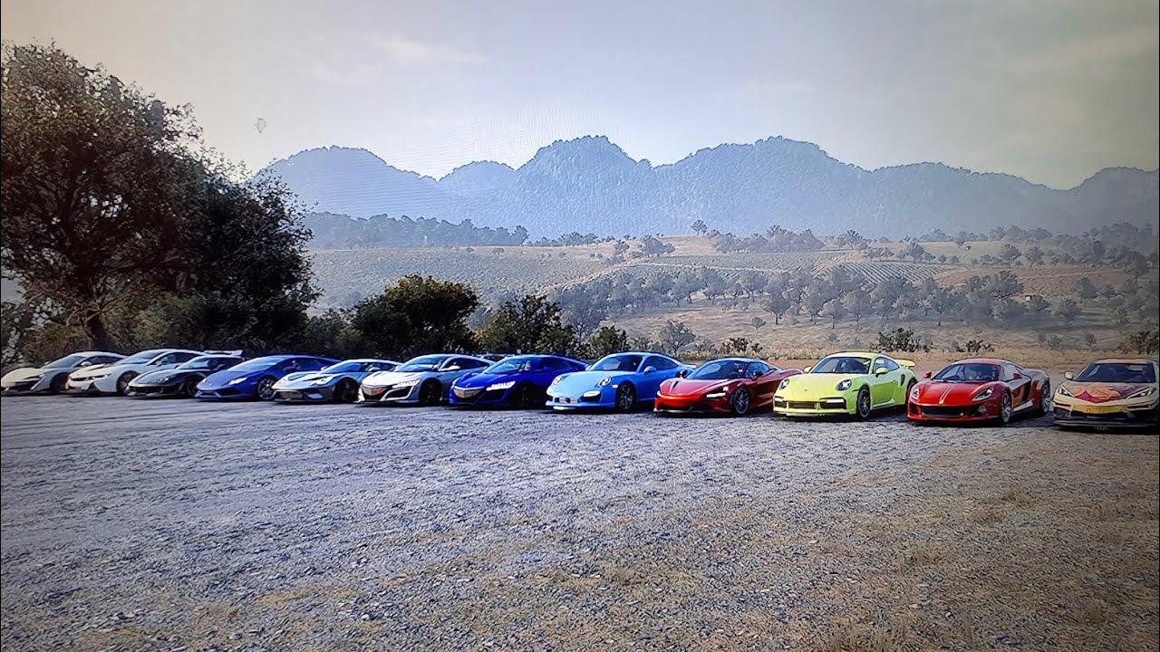 FH5 992 Turbo S ATS GT C8 Z06 720S Spider 911 Turbo NSX Coupe NSX Spider Vs GT Huracan M600 i8 570S