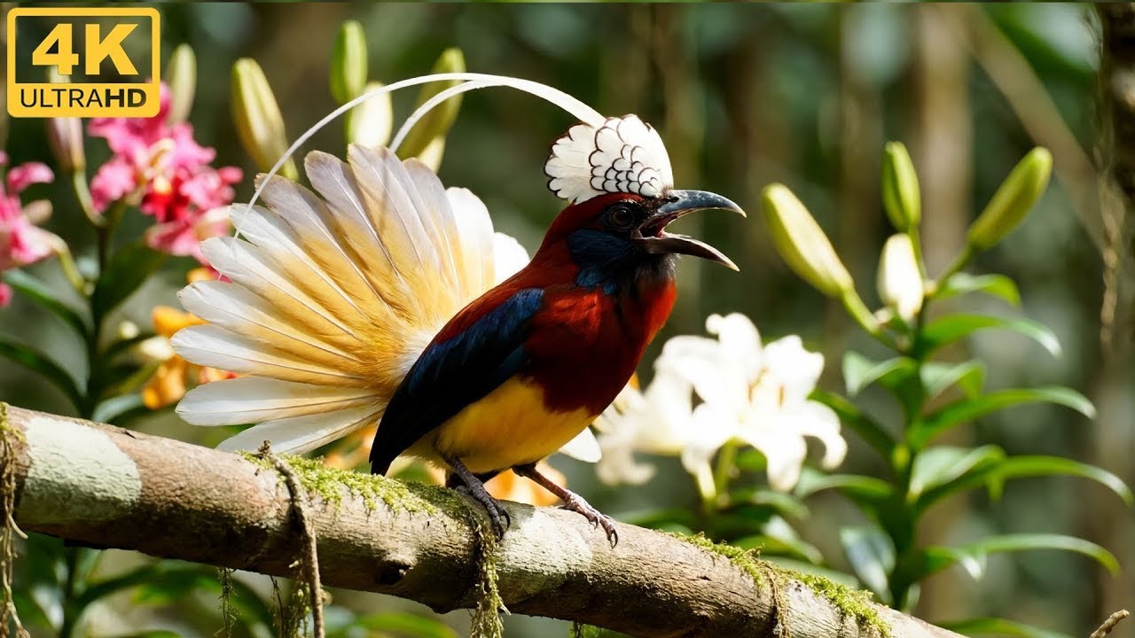 🕊️🌿Top 100 Birds with Stunning Tail Feathers  4K Nature Sound🎶