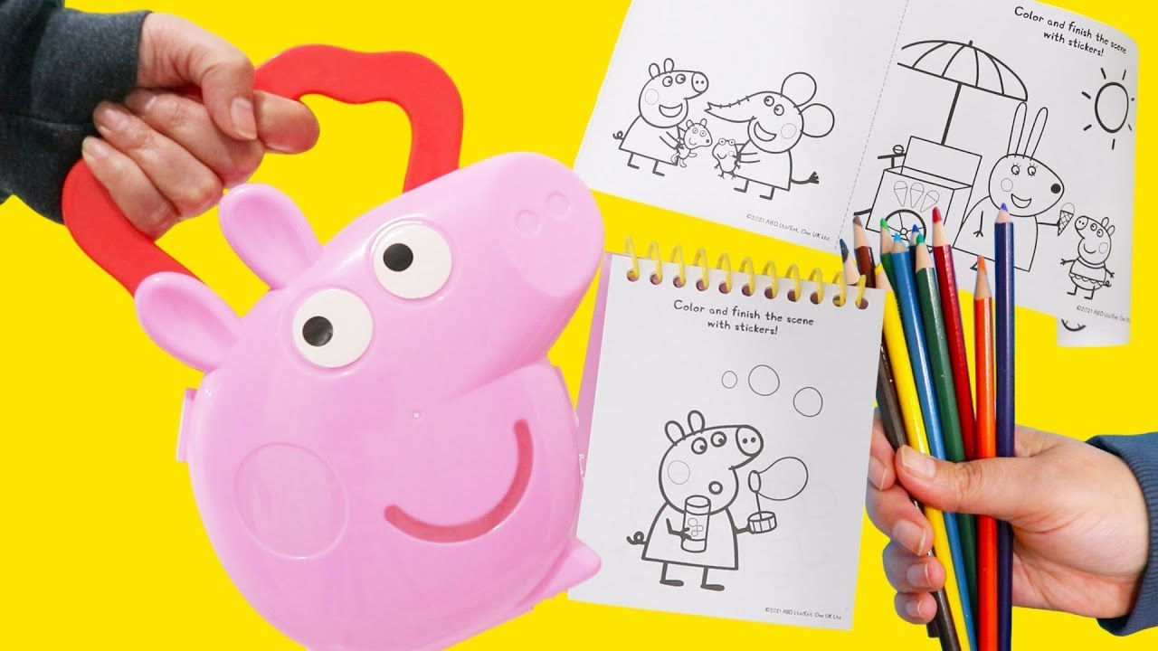 Peppa Pig Coloring Suitcase with Activities for Kids
