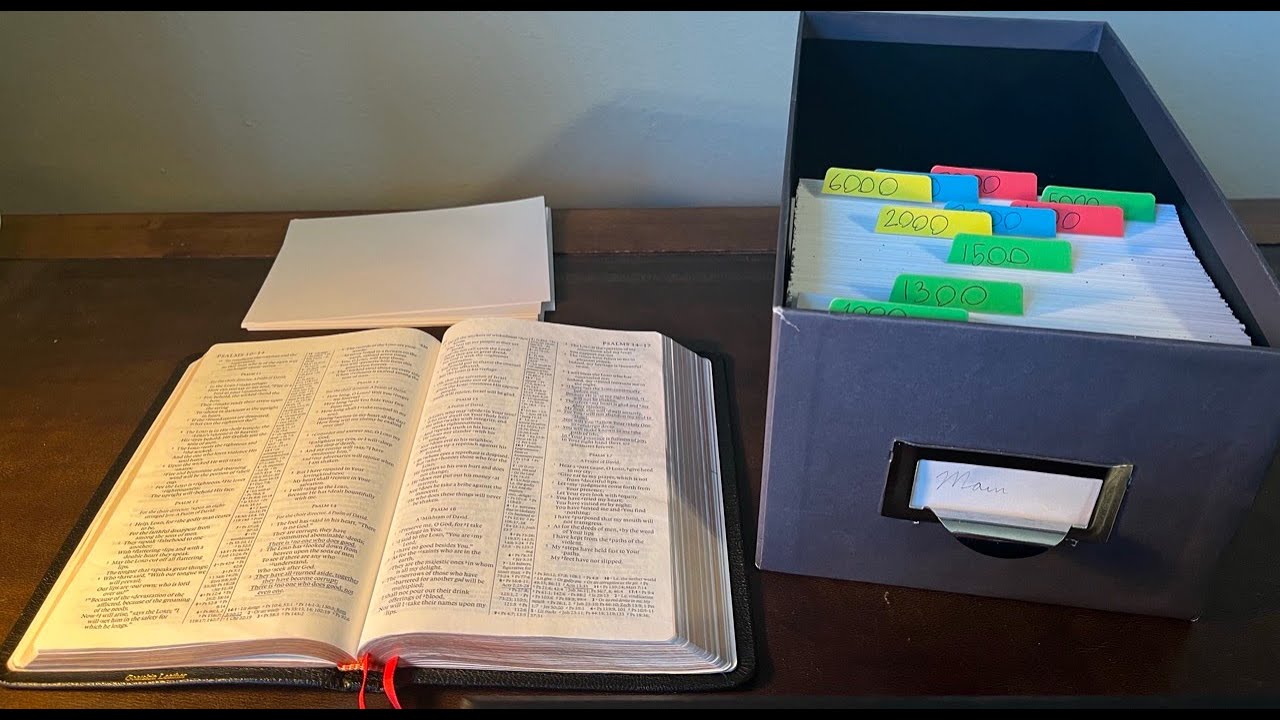 How To Number Bible Notes in Analog Zettelkasten