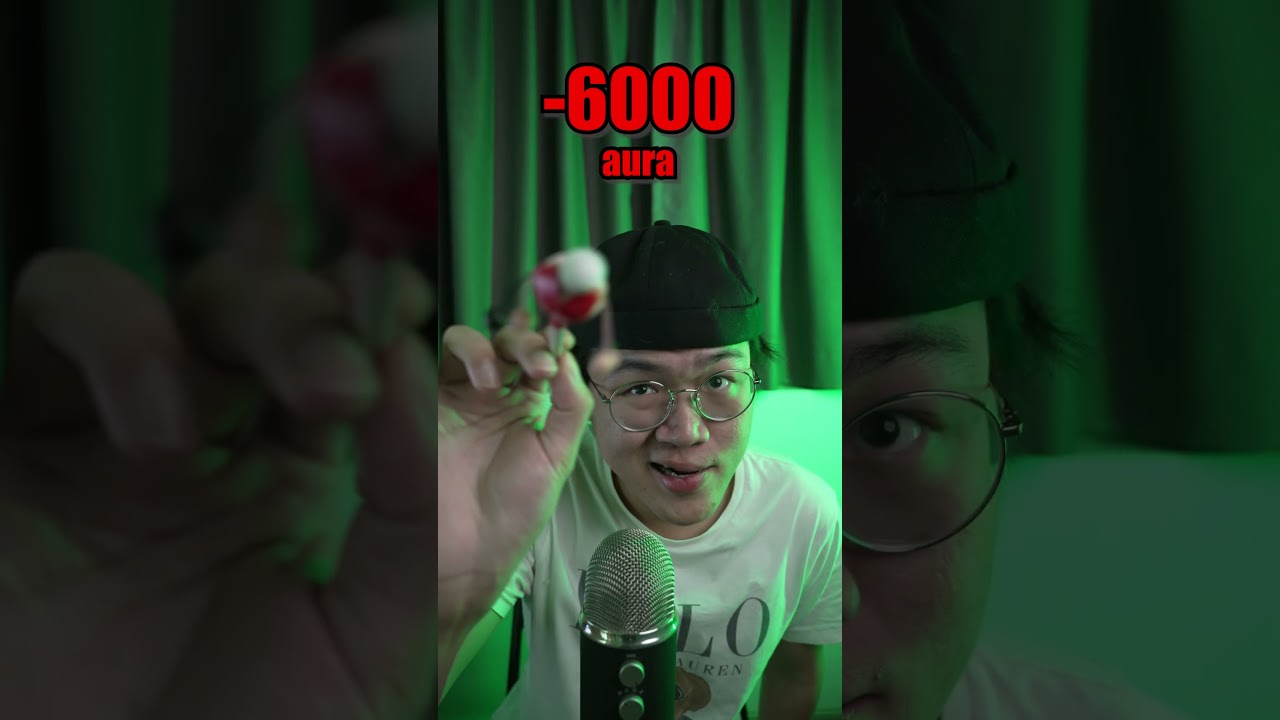 you have -10,000 AURA 💀 #asmr