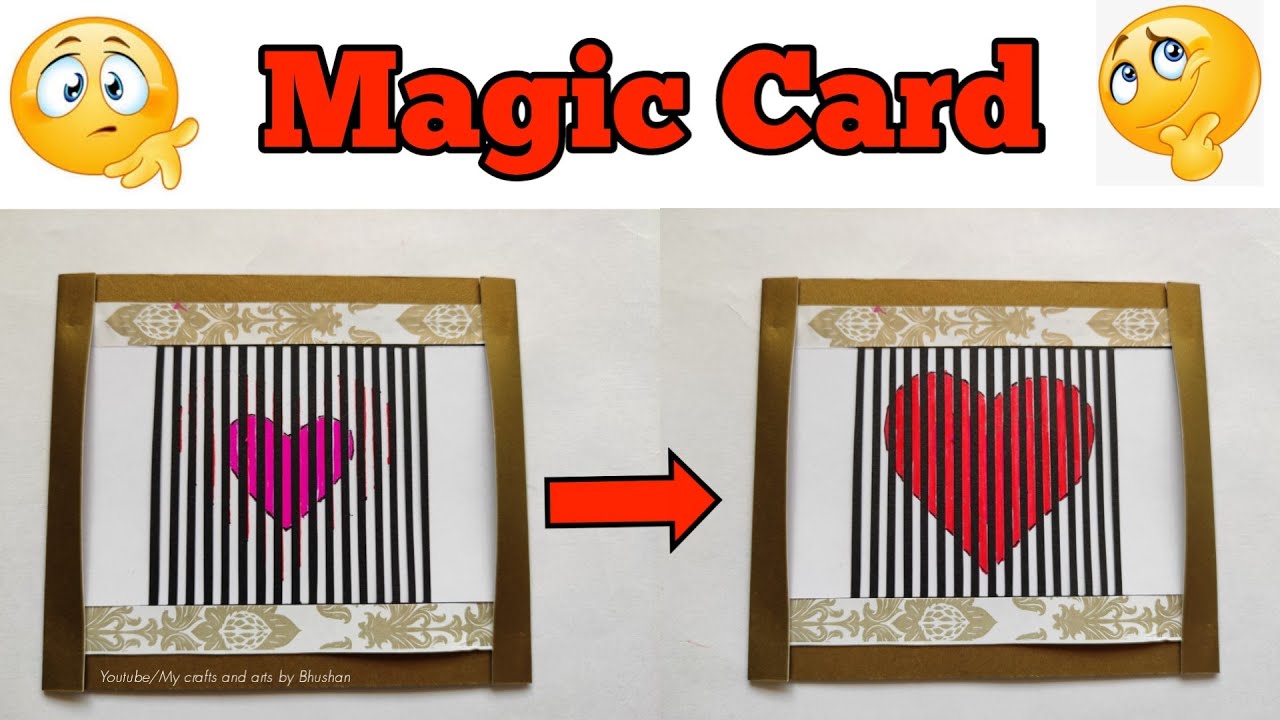 Magic Moving Heart 💕 | Amazing Paper Animated Optical Heart illusion for Valentine's day gift