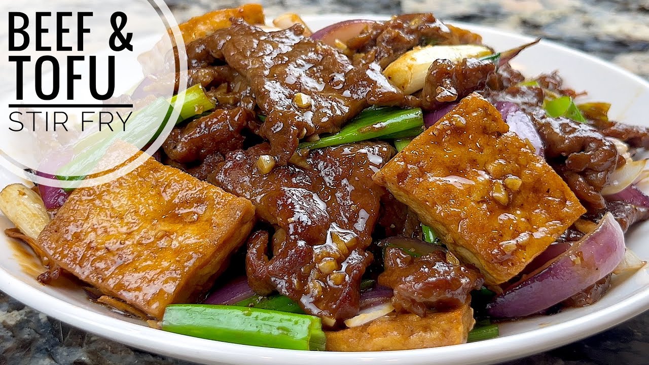 Beef And Tofu Stir Fry Recipe | Tender, Juicy And Flavorful Beef Stir Fry With Onion And Tofu