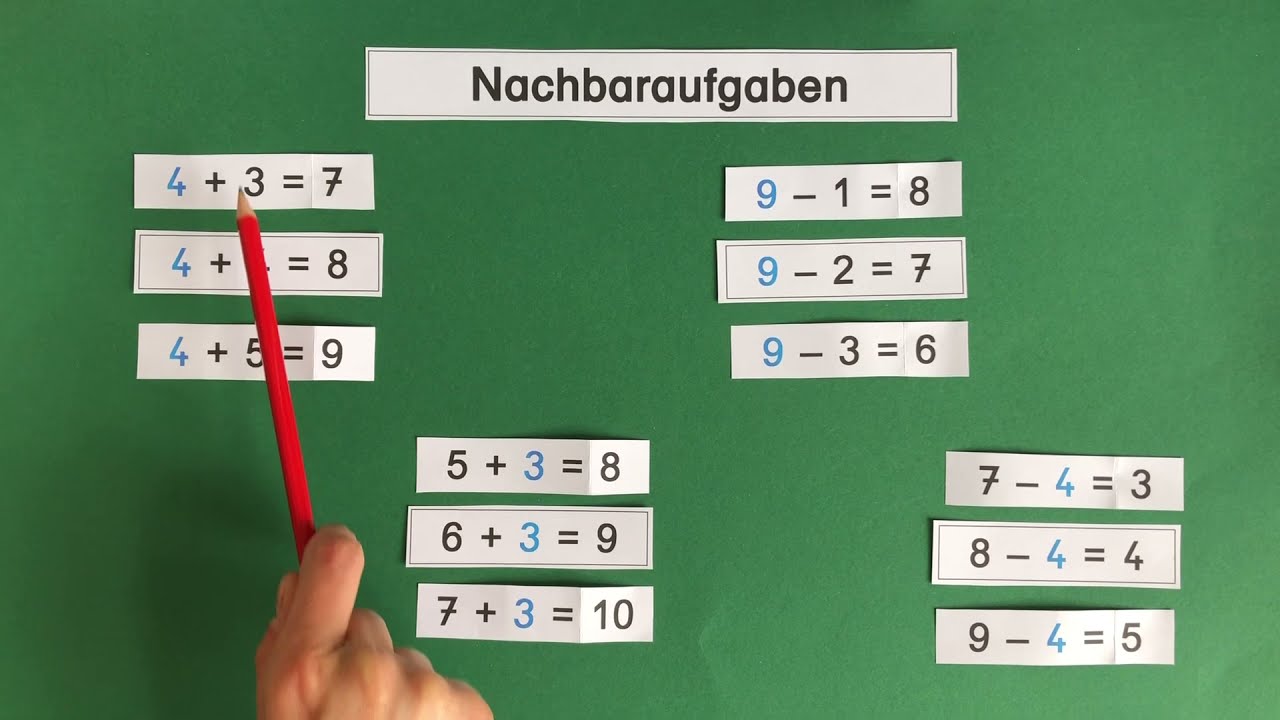 Klasse 1 - Nachbaraufgaben
