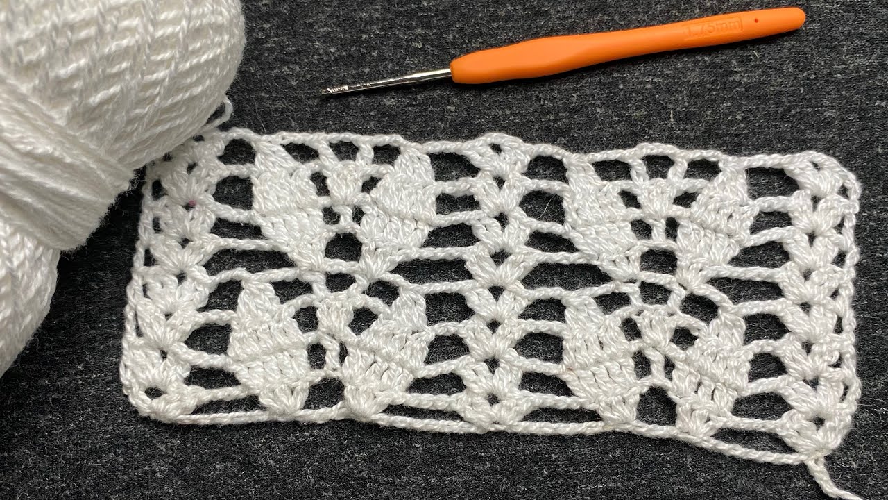 Puntada de hojas tejidas a crochet paso a paso especial para blusas y para chalecos