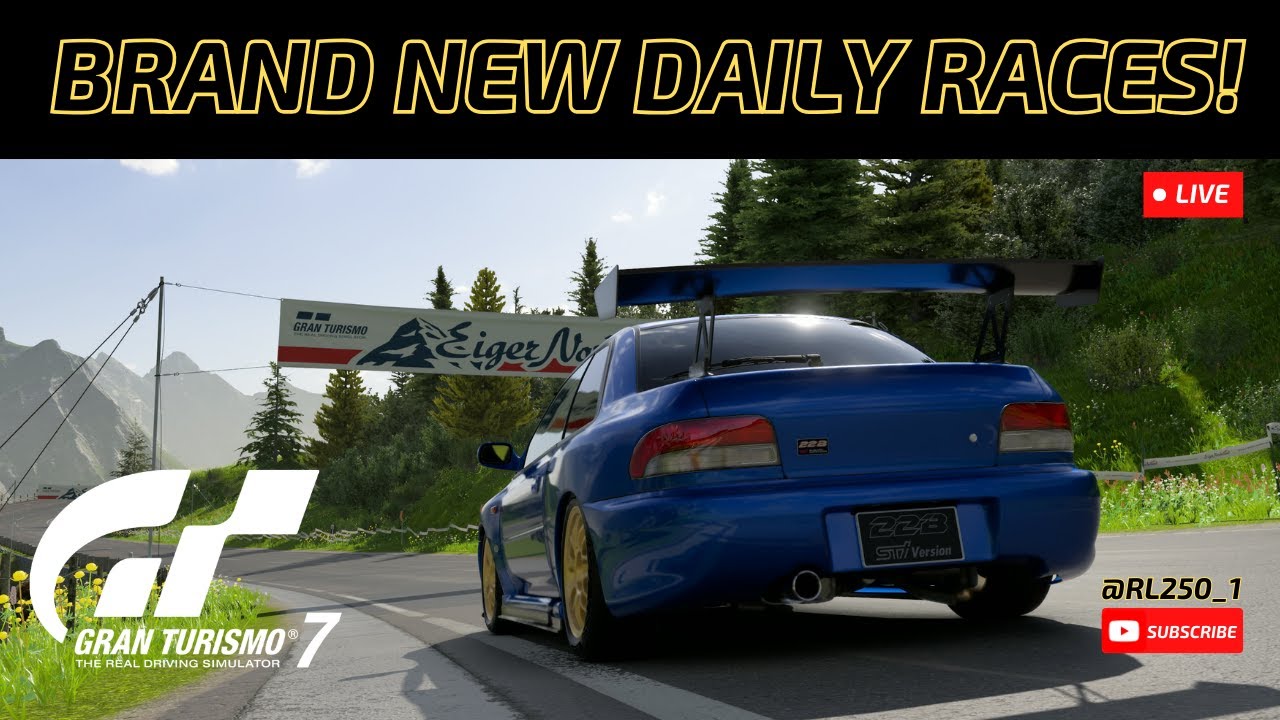 🔴LIVE: Gran Turismo 7 - Brand New Daily Races First Look!