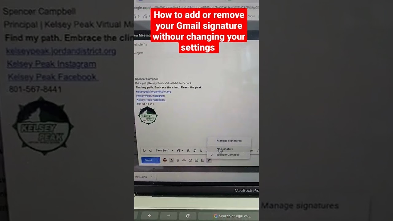 😏 Как добавить или удалить подпись Gmail, не меняя настроек.