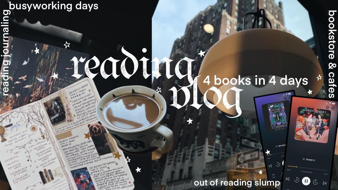 reading vlog ✸ getting out of a reading slump, busy work days ✸ no.017