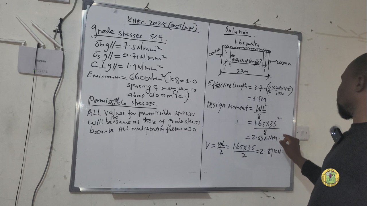 Step-by-Step Timber Joist and Column Design | Exam Revision
