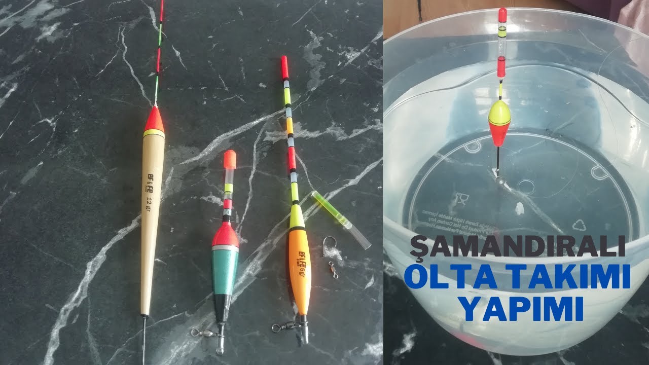 Şamandıralı olta takımı nasıl yapılır? Mantarlı olta takımı.