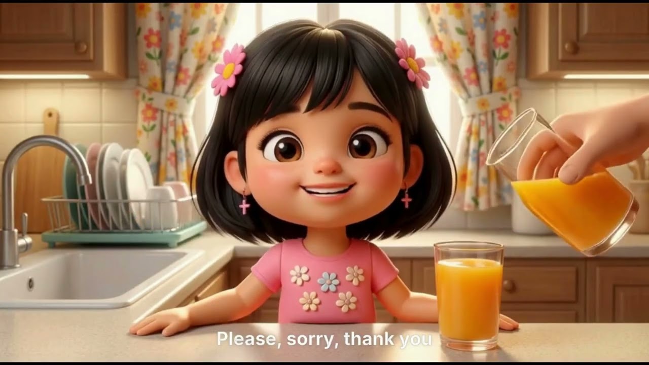Please Sorry Thank You 🙏 | Good Habits Song for Preschool & Kindergarten