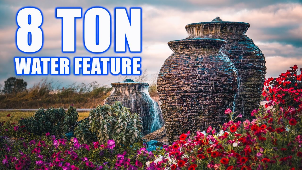 8-TON BUBBLING ROCK FOUNTAIN: Greg Wittstock, The Pond Guy