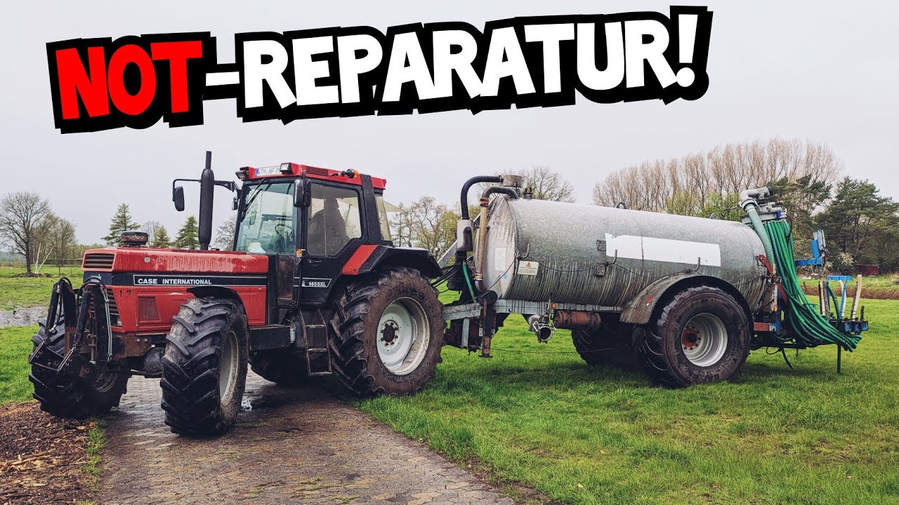 ES MUSS WIEDER LAUFEN! | Schnelle Hilfe am Güllefass | CASE 1455 | Jansen HS 22a62 | Mr. Moto