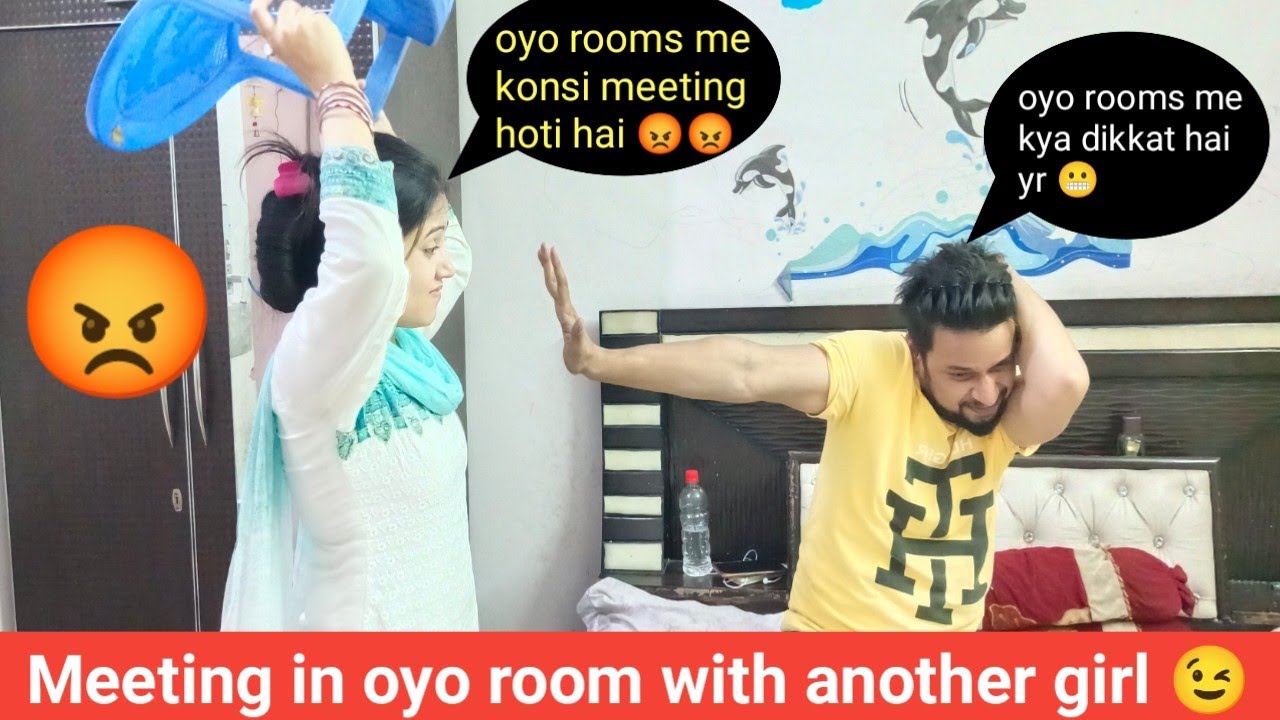Meeting in OYO room with another girl I wife ke angry reaction 😡 I OYO room pranks I Jims kash