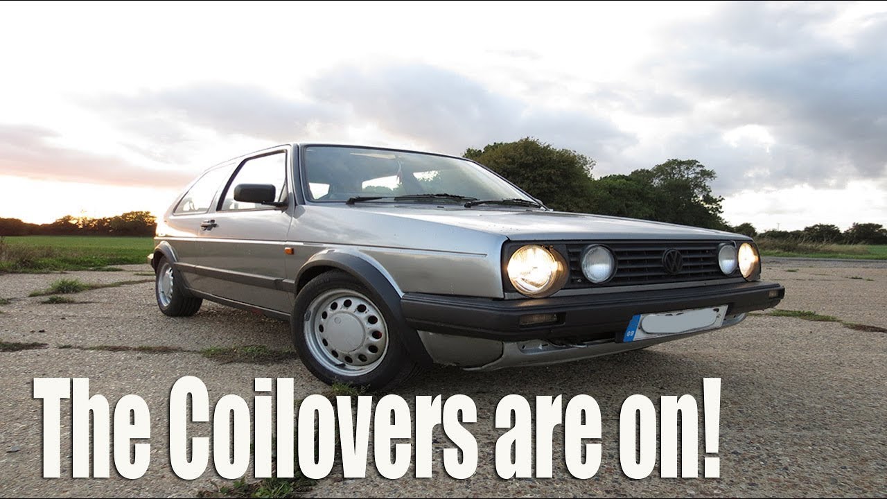 Beth Fitting Coilovers on her VW Mk2 Golf!