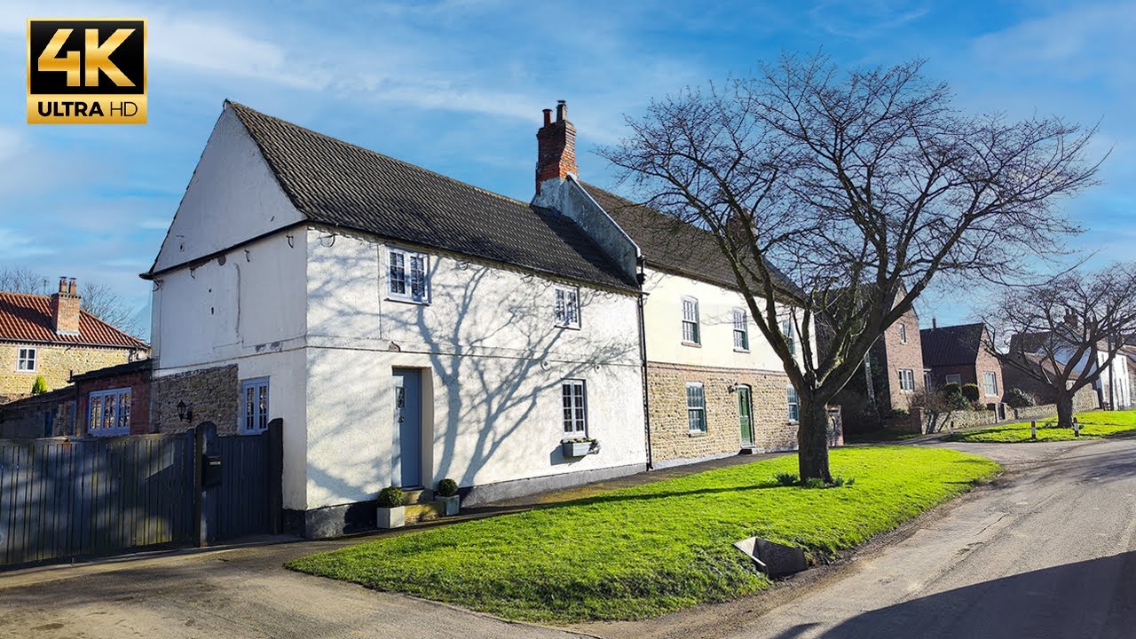 Peaceful English Village Walk on a Bright Winter's Day | ALKBOROUGH, ENGLAND.