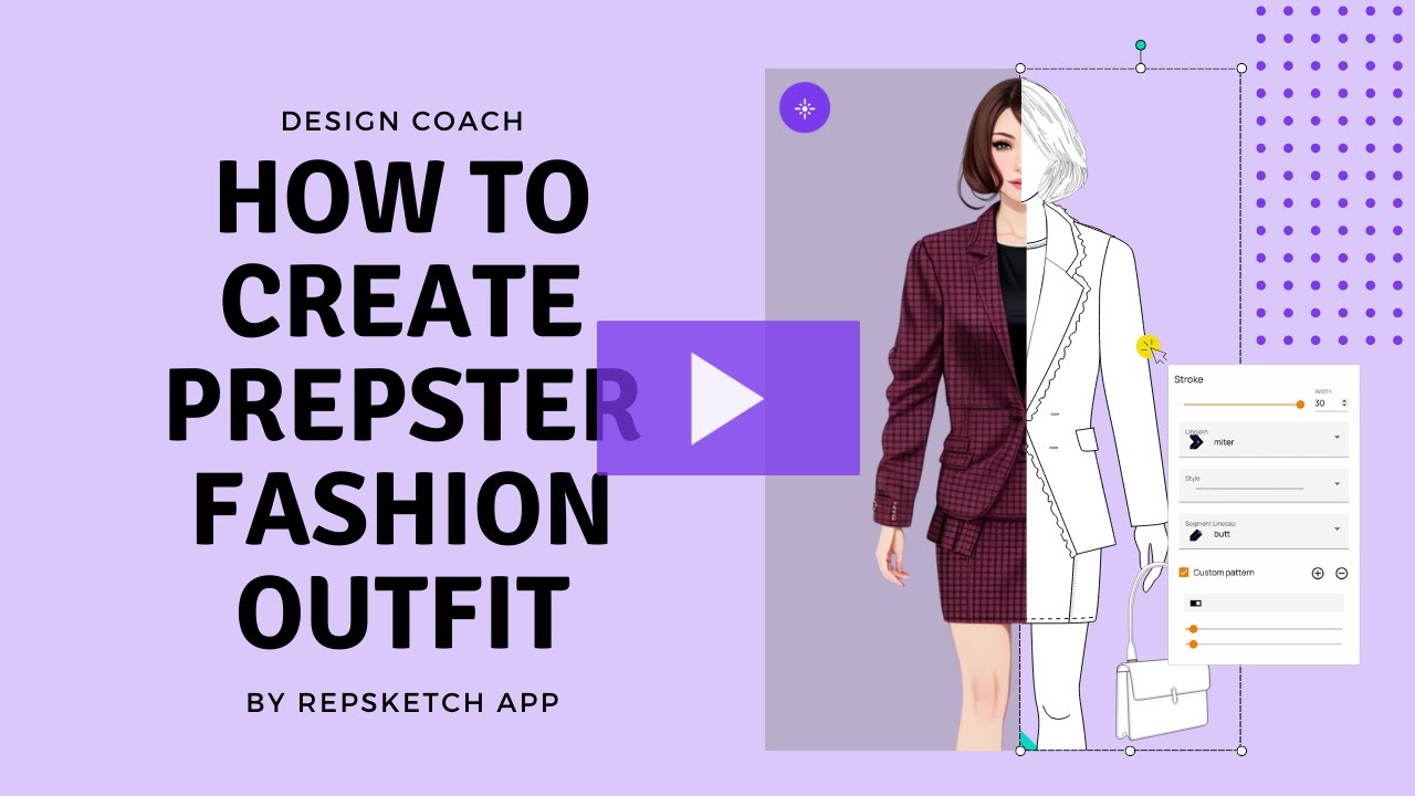 How to draw a prepster fashion outfit sketch