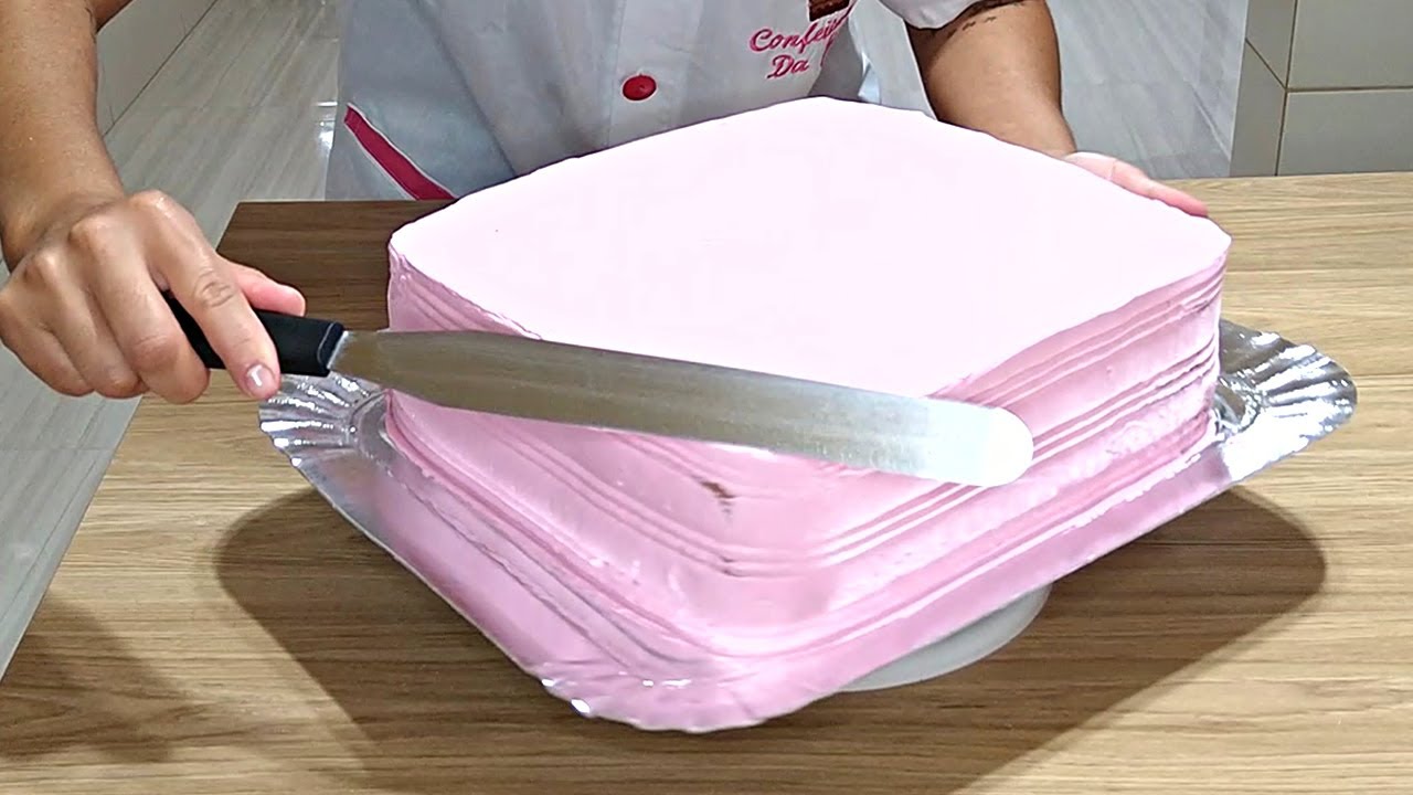 BOLO QUADRADO ESPATULADO! Você não vai ACREDITAR como é FÁCIL FAZER!