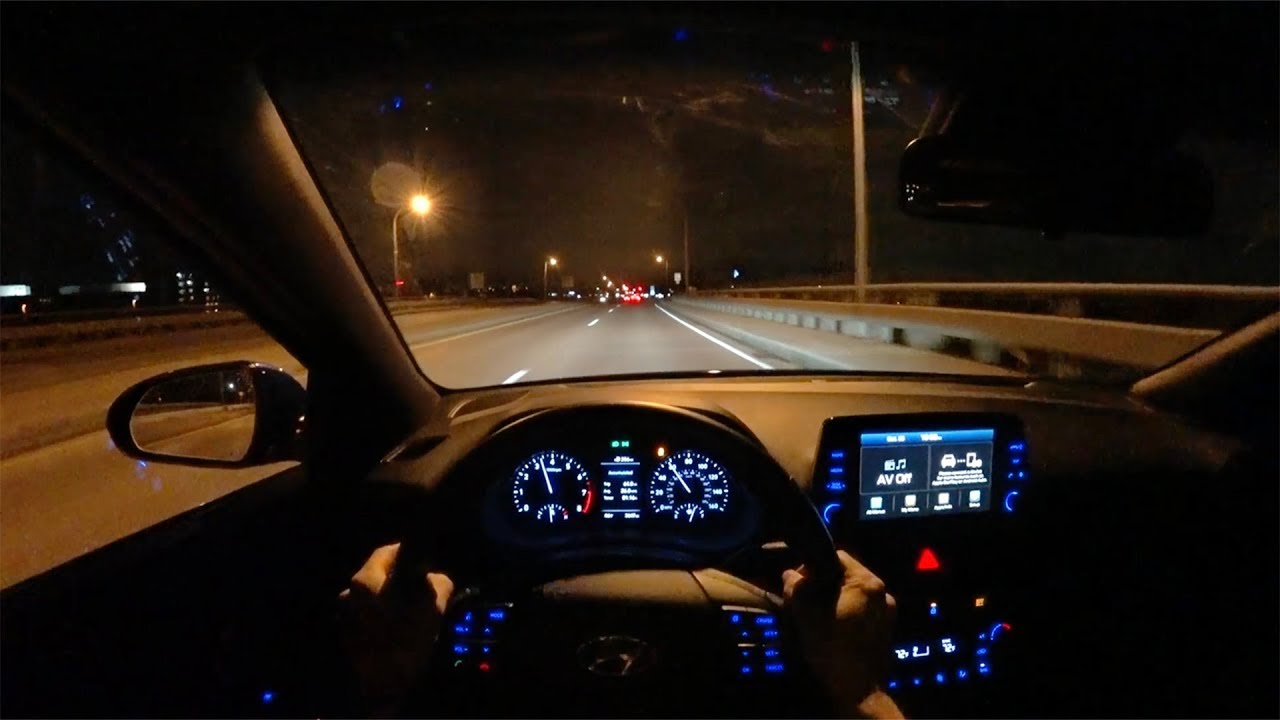 2018 Hyundai Elantra GT Sport - POV Night Driving Impressions (Binaural Audio)