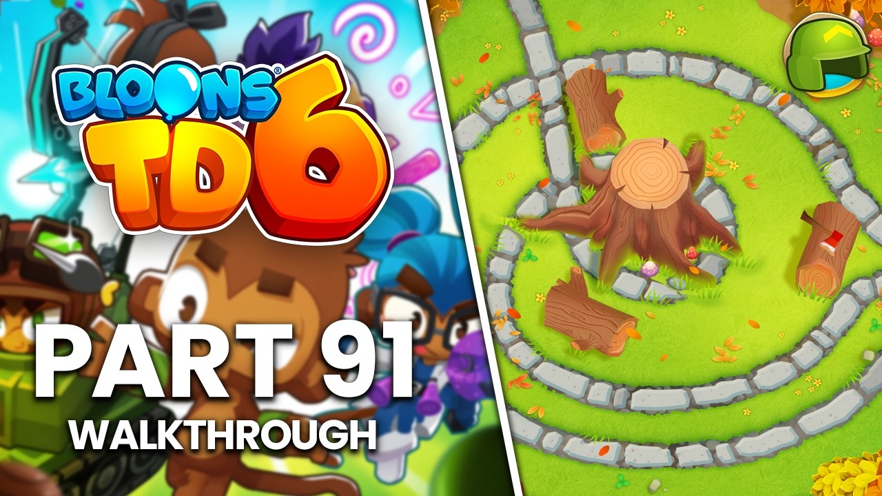 Bloons TD 6 - Part 91 | Tree Stump Military Only (No Commentary Walkthrough)