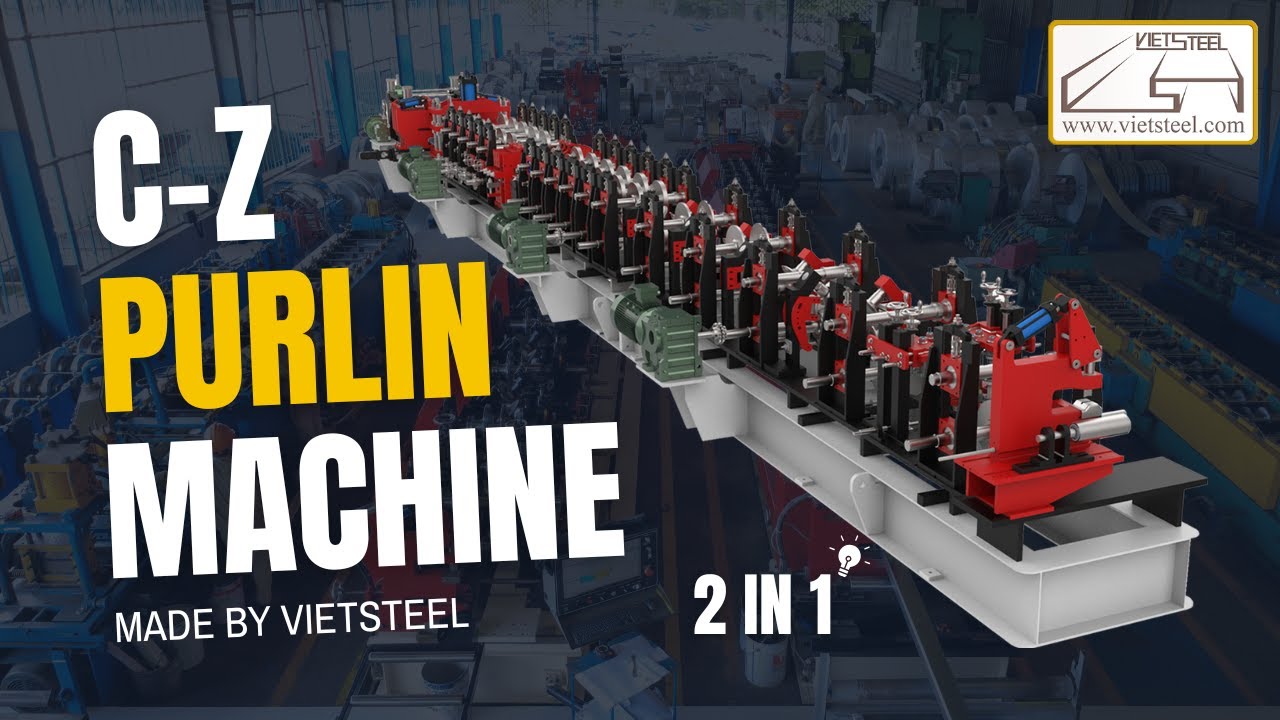 [CZ-EA Model] CZ PURLIN ROLL FORMING MACHINE | Vietsteel Machinery