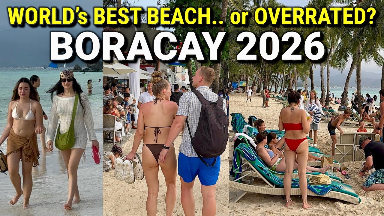 Is BORACAY PHILIPPINES OVERRATED? Station 1-3 Walking Tour 2026 🇵🇭 World&rsquo;s Best White Beach Island?