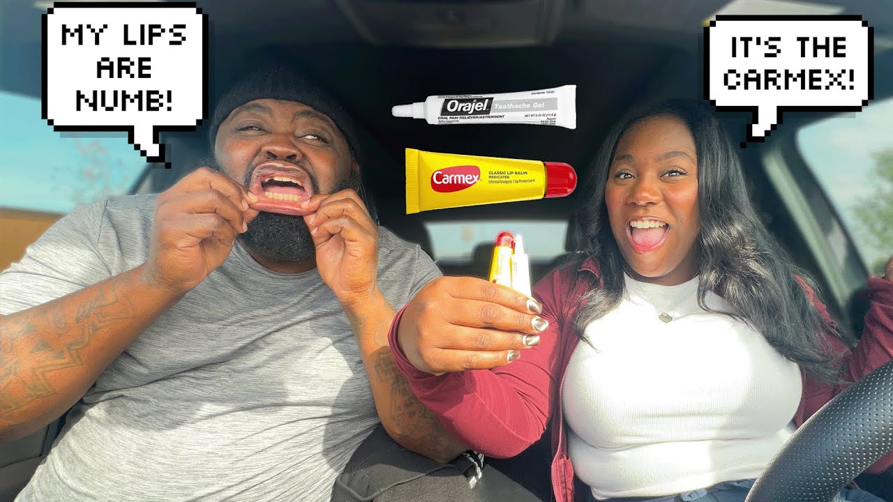 REPLACING MY HUSBAND'S CHAPSTICK WITH ORAJEL *HILARIOUS*